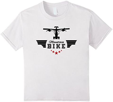 Kids Mountain Bike Shirt - MTB T Shirt 8 White