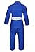 Hawk Brazilian Jiu Jitsu Suit BJJ Gi Kimonos BJJ Uniform Preshrunk Pearl Weave Fabric, with Free White Belt A4 Blue