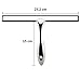 GWHOLE Stainless Steel Shower Window Squeegee with Blade