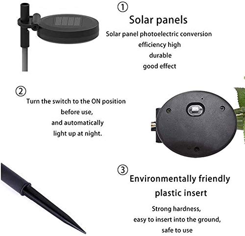 Youyuekefu 1 / 3pcs Solarbetriebene Blumen-Chrysanthemen-Lichter,Led KüNstliche Chrysantheme Garden Lichter,wasserdichte… – Bild 7