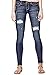 G by GUESS Guess Factory Women's Sienna Curvy Skinny Jeans In Dark Destroy Wash