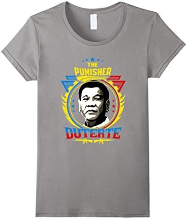 Womens Duterte punishes all T-Shirt Medium Slate