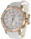TW Steel Men's TW132 Grandeur Tech White Rubber Chronograph Dial Watch