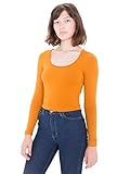 American Apparel Women's Reed Long Sleeve Crop Top