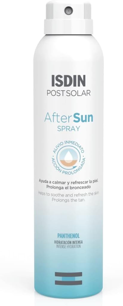 ISDIN After Sun Spray 200ml Calming Cooling Hydration Repair Aloe Panthenol Vit