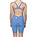 Arena Powerskin R-EVO One Women's Open Back Racing Swimsuit, Blue/Powder Pink, 26