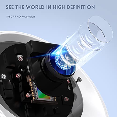 Security Cameras Indoor, mibao 1080P WiFi Cameras for Home Security, Baby Monitor, Pet Camera with Night Vision, 2-Way Audio, 360° Pan/Tilt/Zoom, Motion Detection, TF Card Slot & Cloud Service