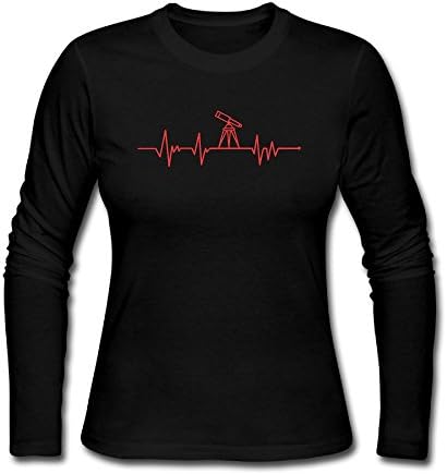 Fc86 Shirts Telescope Women Casual Cotton Round Neck T-Shirts Long Sleeve Sweatshirts