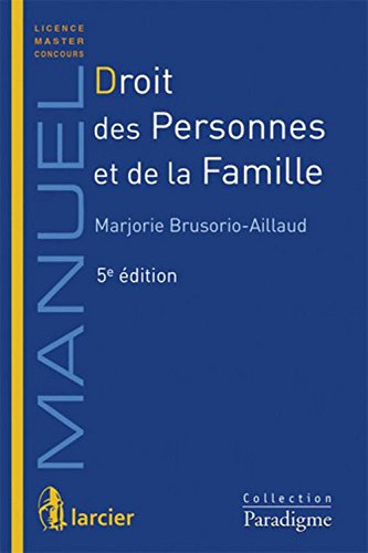 Droit des personnes et de la famille