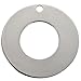 VALYRIA 20pcs Silver Tone Stainless Steel Stamping Blanks Tags Donuts Ring Charm Pendant 20mm(6/8