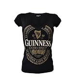 Guinness Ladies Label in Gold T-shirt (Small)