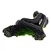 Julyshop Aquarium Rock Cave Decoration with Green Grass for Fish Shrimp Hiding