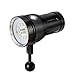 Diving Flashlight， Han Shi 12000LM LED Photography Video Scuba Diving Flashlight Rechargeable Waterproof Underwater Torch Handheld Flashlight