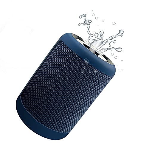 MAWODE T10 Portable Bluetooth Speakers, ABS Materials IPX5 Waterproof 5W Fabric Mini Portable Wireless Speaker with TWS Function (Blue)