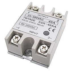 TWTADE SSR-40 AA 10A AC 80-250V to AC 24V-380V SSR