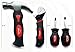 Apollo Tools 4 Piece Stubby Tool Set for Small Hands and Tight Spaces. Convenient and Compact Small Tool Set includes Mini Hammer, Mini Screwdriver Set and Mini Wrench - Red - DT0240