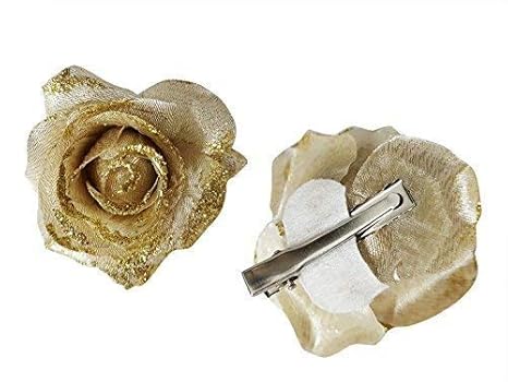 Majik Bun Juda Decoration Rose Flower Hair Pins Clips For Kids