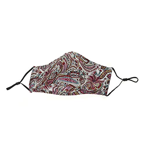 Shohotop 5PC Reusable_Face_Masks+10 Filters Reusable and Breathable, Face Bandanas Full Protection, Indoors and Outdoors, Anti-Haze Dust, for Adults