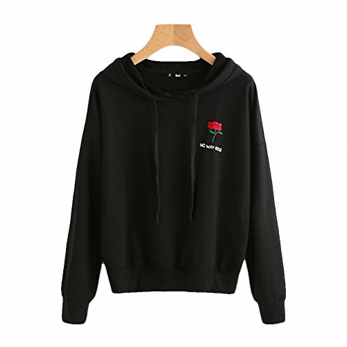 flower embroidered hoodie