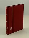 Stamp Album 32-Black Page Stamp Book Stockbook Lighthouse LS2/16 Red (Size: 6 1/2 x 9) by Lighthouse