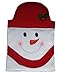 D-FantiX Snowman Christmas Chair Covers Set of 4, Holiday Dining Room Chair Back Covers Christmas Decorations