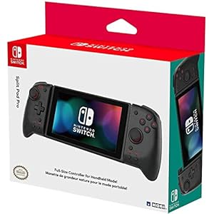 Hori Nintendo Switch Split Pad Pro (Black) Ergonomic Controller for Handheld Mode – Officially Licensed By Nintendo