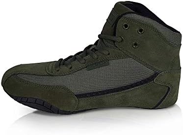 Iron Tanks Riot Gym Shoes - Commando Green - Bodybuilding, Powerlifting, Weightlifting, Wrestling, Flat