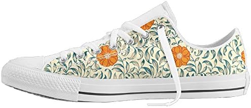 Summer Plant Pattern Low-Cut Canvas Shoes Unisex Sneaker-All Season Casual Trainers For Men And Women ColourName Sizekey