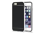 Fone-stuff Apple iPhone 6 Plus Tough Case Neo Hybrid Series Slim Armor Fit Skin Combo Cover Bumper Includes Front Crystal Clear Front Screen Protector (White)