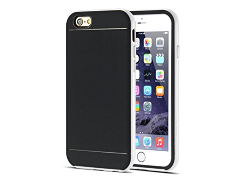 Fone-stuff Apple iPhone 6 Plus Tough Case Neo Hybrid Series Slim Armor Fit Skin Combo Cover Bumper Includes Front Crystal Clear Front Screen Protector (White)