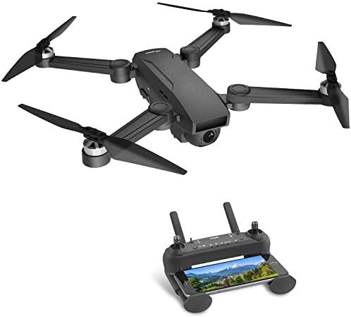 TOPE GPS FPV RC Drones with 1080P FHD Camera Live Video 150° Wide-Angle 5Ghz WiFi Quadcopter for Beginners Kids Adults with Follow Me,Brushless Motor,GPS Return Home and Foldable Arms, Black