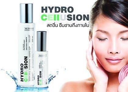 12 Units of Hydro Cellusion Deep Cell Hydration 60ml. Nanoenergy Water By Sol Cosmetic Natural 100% Whitening &amp; Reducing Acne Blemish [Free Ceramine UV Line Ginkgo Plus Whitening Cream 8.50ml]