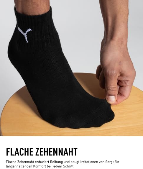 Mixte Short Chaussettes, Noir, 43-46 EU