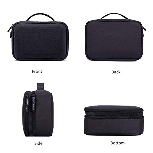 Rownyeon 3 Layers Waterproof Makeup Bag Cosmetic Bags Travel Organizer Mini Train Case with Adjustable Dividers for Cosmetics Makeup Brushes Toiletry Jewelry Digital Accessories 6 Rownyeon 3 Layers Waterproof Makeup Bag Cosmetic Bags Travel Organizer Mini Train Case with Adjustable Dividers for Cosmetics Makeup Brushes Toiletry Jewelry Digital Accessories
