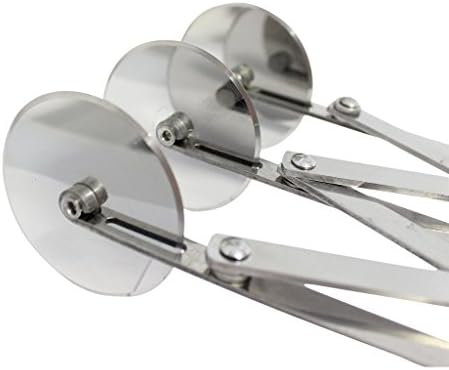 Stainless Steel Pizza Multi-Round Knife Pastry Knife Baking Cutter (3 Round)