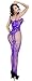 Sexy Strap Floral Open Fishnet Bodystocking Plus Size Bodysuit For Women