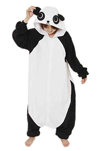 BELIFECOS Unisex Adult Pajamas Plush One Piece Cosplay Panda Animal Costume