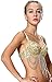 Seawhisper Gold Belly Dance Bra Mermaid Costume Top 32B-34A-34B