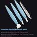 BEZOX Ingrown Toenail Removal Blades and Foot Callus Knife - 3 Different Blades Pedicure Knives with Toenail Lifter and Thick Nail File - Blue
