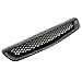 FREEMOTOR802 Compatible with 1996-1998 Honda Civic Front Grille, Black ABS Bumper Hood Grill Cover