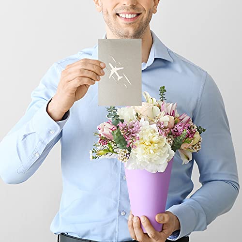 TAIYOU 3D Pop Up Greeting Card Folding Greeting Card Birthday Plane for Mother's Day Father's Day Christmas Valentine's Day Thanksgiving