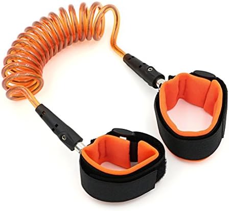 Baby Child Anti Lost Safety Velcro Wrist Link,Toddler Safety Anti Lost Child Wrist Link/Cuffs, Kid Keeper Restrain Kids From Running, Child Security in Public Spaces 2.5M long(Orange)