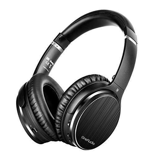 OneOdio Active Noise Canceling Bluetooth 4.1 Headphones with Mic, Wireless Wired Comfortable Foldable Stereo ANC Over Ear Headset for Airplane Travel Work TV PC Phone Computer