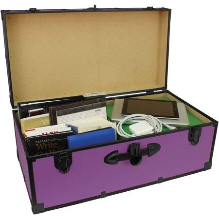 Seward Trunk [SWD5116-20] - 30 Inches Barracks Footlocker Trunk, Purple