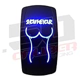 Rocker Switch ON/OFF Blue LED Backlit - SMYT - UTV, Auto, Boat [5359-A42]
