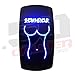 On/Off Toggle Switch LED Backlit, 12V Rocker Switch SMYT with 4 Color switches to Choose from [ 5359A42 Blue ]