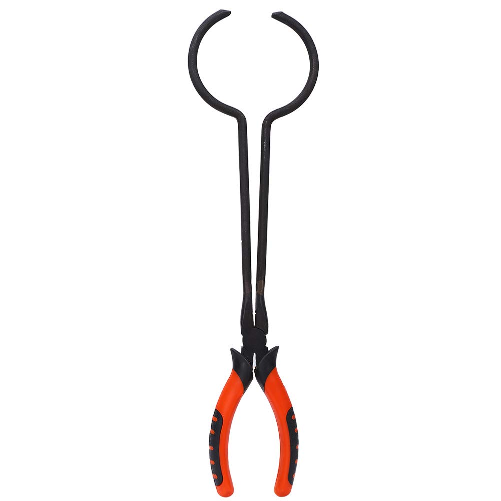 Crucible Tongs,Steel Crucible Tong Gold Melting Furnace Holder Clamp Jewelry Making Tool, for Casting Precious Metals, Crucible Tongs and Quartz Crucible for Melting Chemical Experiment