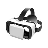 Fritesla Virtual Reality Headset 3D Glasses VR Box for Smartphone Iphone 6 plus Samsung S6-White