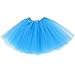 kilofly 6pc Girls Ballet Tutu Kids Birthday Princess Party Favor Dress Skirt Set Multicolored