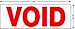Void Rubber Stamp with Red Ink